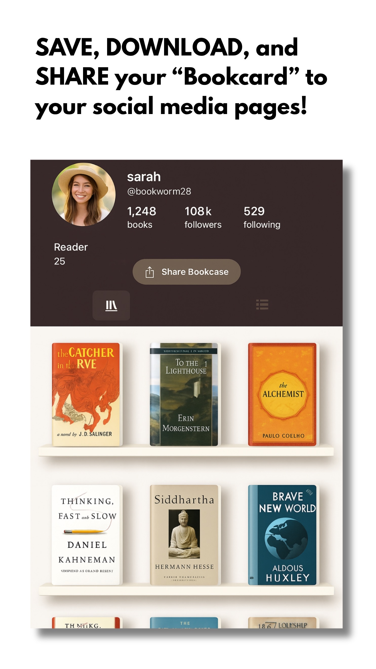 Bookcard Screenshot